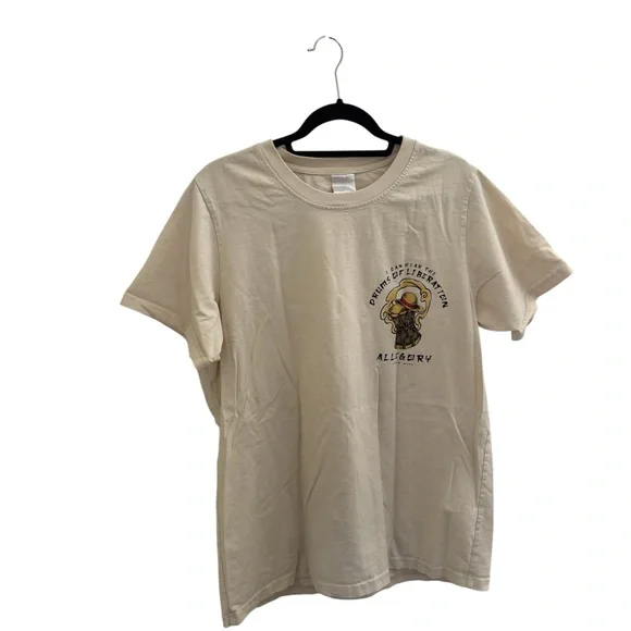 One Piece Gear 5 Allegory Cream Graphic Tee with Dragon Design - Picture 2 of 4
